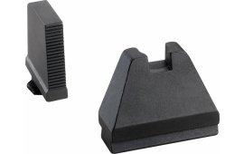 AmeriGlo GL808 Tall Suppressor Height Sight 9XL Black Serrated Front, Flat Black Rear Black Frame for Most Glock Gen1-5 (Except 42,43)