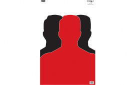 Birchwood Casey 37042 EZE-Scorer Silhouette III Silhouette Paper Target 23" x 35" 100 Per Pkg