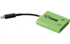 HME HMESDCRIOS Memory Card Reader iOS Fits iPhone/iPad Up To 256GB Black/Green