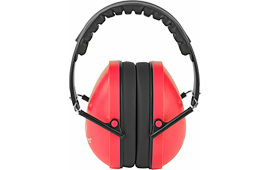 Walker's GWP-YWFM2-COR Folding Muff  Polymer 23 dB Over the Head Coral Ear Cups with Black Headband for Youth, Women