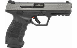 Sar USA SAR9BLPT SAR9  9mm Luger 4.40" 17+1 (2) Platinum Cerakote Gray with Black Polymer Insert Grip