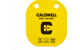 Caldwell 1116700 Gong  5" Yellow AR500 Steel 0.38" Thick Hanging