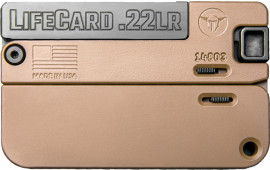 Trailblazer Firearms LifeCard .22LR 2.5" Barrel Single Shot Pistol, Barrett Brown