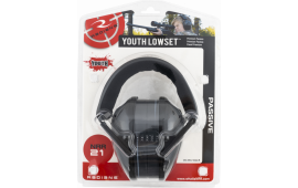 Radians LSY0110CS Lowset Passive Muff 21 dB Over the Head Black Ear Cups with Black Headband for Youth 1 Pair
