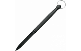 Cold Steel CS92DD Delta Dart  3.38" Fixed Plain Black knurled w/Lanyard Ring Zy-Ex Handle