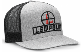 Leupold 170584 Trucker Reticle Heather Gray/Black Adjustable Snapback OSFA Full-Structured