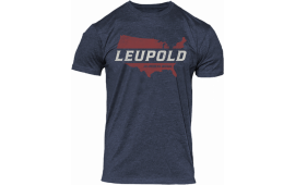 Leupold 180437 American Original T-Shirt Navy Heather Large Short Sleeve