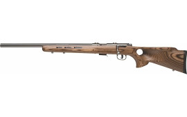 Savage 96210 93R17 BTVLSS Left Hand Bolt 17 HMR 21" 5+1 Laminate Thumbhole Brown Stock SS