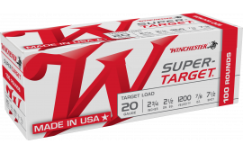 Winchester Ammo WIN TRGT207VP Super Target Target 20GA 2.75" 7/8oz #7.5 Shot Value Pk - 100sh Box
