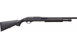 Blue Line Solutions - BL-18 Pump Shotgun, 12 Gauge, 18.5" Bbl, 3", 5 +1 Capacity, Polymer Furniture, Bead Front Sight - Rem 870 Clone, Black - 525252