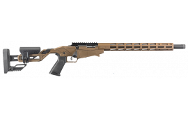 Ruger Precision Rimfire, Bolt Action Rifle, .22LR, 18" Threaded Barrel, Burnt Bronze Cerakote, 10rd Ruger 10/22 Magazine - 8418 