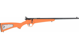 Savage 13810 Rascal Youth Bolt 22 LR 16.1" 1 Synthetic Orange Stock Blued