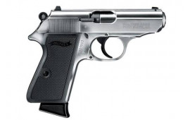 Walther Arms 5030320 PPK/S 22LR Single/Double 22 Long Rifle (LR) 3.3" 10+1 Black Polymer Grip Nickel by Walther Arms - New