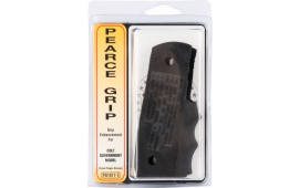 Pearce Grip PG19111 1911 Finger Groove Insert 1911-Style Government Black Rubber