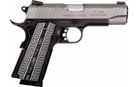 Taurus 1-191101COMG-VZ 1911 Commander 45 ACP 4.20" 8+1 Matte Black Tungsten Gray Cerakote Steel Slide Gray VZ Operator II Grip