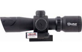 Firefield FF13062 Barrage with Picatinny Mount/Red Laser 1.5-5x 32mm Obj 42-14.7 ft @ 100 yds FOV Illuminated Mil-Dot Red/Green