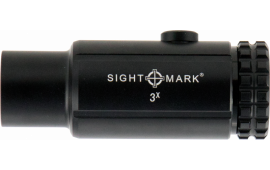 Sightmark SM19063 T-3 Magnifier  Matte Black 3x23mm 30mm Tube Features LQD Flip To Side Mount