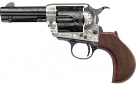 E.M.F GW45AJ312NMCWLG DLX Alchimista JR. .45LC 3 1/2" BL/SIL Wood Revolver