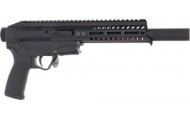 Patriot Ordnance Factory 01837 Rebel  22 LR 8" Black, 10rd Magazine, Anodized Upper Rec Polymer Lower Rec QD End Cap Black MFT Grip Right Hand