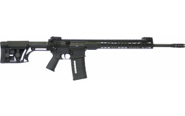 ArmaLite AR10TAC20 AR-10 Tactical Rifle Semi-Auto 308 Winchester/7.62 NATO 20" FH 25+1 MBUS MBA-1 Stock Black Hard Coat Anodized/Phosphate