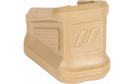 ZEV BPAD-G17-5-FDE Basepad  made of Polymer with Flat Dark Earth Finish for Glock 17rd Magazines (Adds 5rds)
