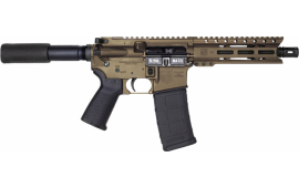 Diamondback DB1912K071 DB15 AR Pistol Carbine Length 7" 30+1 Midnight Bronze Buffer Tube Stock