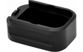 Warne MEG432BLK Magazine Extension  made of 6061-T6 Aluminum with Hardcoat Anodized Black Finish for Glock 43 Magazines (Adds 2rds)