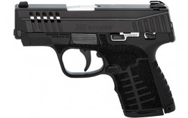 Savage Arms 67000 Stance MC9MS Black 3.2" 8rd Thumb Safety 3-DOT