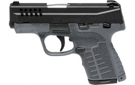 Savage Arms 67008 Stance MC9MS Grey 3.2" 8rd Thumb Safety 3-DOT