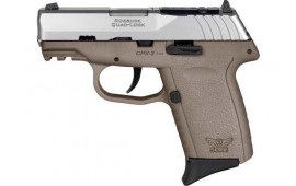 SCCY CPX2TTDERDRG3 CPX2-TT Pistol GEN 3 10rd SS/FDE w/O Safety RDR
