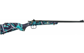 Crickett KSA2172 Crickett Bolt 22 LR 16.125" 1 Synthetic Muddy Girl Serenity Stock Blued