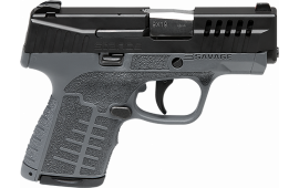 Savage Arms 67009 Stance 3.20" 7+1,8+1 Gray Frame Black Stainless Steel Ported Slide Gray Interchangeable Backstrap Grip Includes 2 Mags & Hard Case
