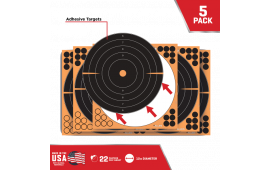 EZ-Aim 15317-10 EZ Aim Splash Paper Bullseye Black/Orange 12" x 12" 10 Per Pkg