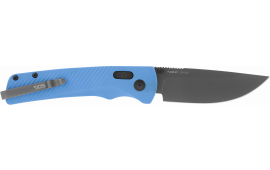 S.O.G SOG-11-18-03 Flash AT 3.45" Folding Plain TiNi Cryo D2 Steel Blade/Civic Cyan GRN Handle Includes Pocket Clip