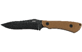 CRKT 2083 Ramadi 4.37" Fixed Plain Black Powder Coat SK5 Blade G10 Coyote Handle