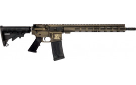 Great Lakes Firearms AR-15 Rifle, .223 Wylde 16" 4150 Black Nitride Barrel, 15.25" M-LOK Rail, 7075 T6 Receiver, Battleworn Bronze Cerakote Finish, GL15223 B-BRZ