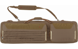 Tac Six 10833 Unit Tactical Rifle Case 46" Coyote Holds 2 Rifles with Large Exterior Pockets & Padded Shoulder Strap