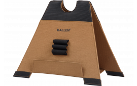 Allen 18414 X-Focus Shooting Rest made of Coyote with Black Accents Polyester, weighs 1.26 lbs, 12" L x 10.50" H & Foldable Design
