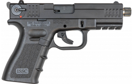 Issc 111010 M22 Gen 2 4.10" TB 10+1 Black Polymer Textured Grip Black Front Serrated Slide