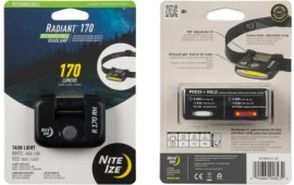 Nite Ize R170RH-29-R7 Radiant 170 Rechargeable Headlamp Black