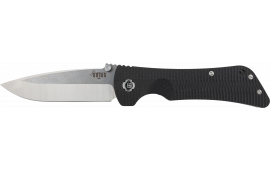 Diamondback Knifeworks SG03030001 Bad Monkey Folding Drop Point Plain Satin S35VN SS Blade G10 Black Handle
