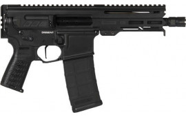 CMMG 55A938F-AB Dissent  5.56x45mm NATO 30+1 6.50", Black Cerakote Rec, OEM Grip, Picatinny Buffer Adapter