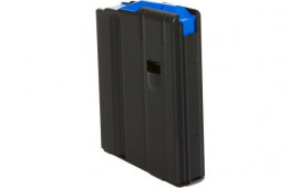 DuraMag 1065041176CP SS Replacement Magazine Black with Blue Follower Detachable 10rd 6.5 Grendel, 6mm ARC for AR-15