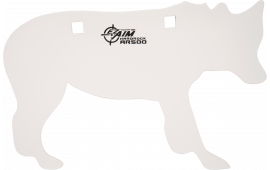 EZ-Aim 15574 Shooting Silhouette Target Handgun/Rifle Coyote White Powder Coated Steel 12" W x 8.25" H x 3/8" Thick