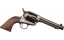 Taylors and Company 556205DE Short Stroke Smoke Wagon Navy Grip Double 357 Magnum 5.5" 6rd Walnut Blued