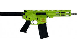 Great Lakes Firearms AR15 Pistol, .223 Wylde, 7.5" 416r Stainless Steel Barrel, 7.125" M-LOK Rail, Pistol Buffer Tube, Zombie Splatter Cerakote Finish- GL15223SSP S-ZOM