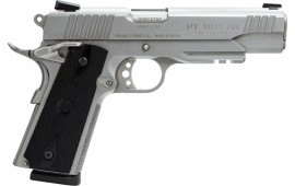 Taurus 1191109SS1 1911 Standard 45 ACP 5" 8+1 w/Lt Rail Heinie Sight Black Grip SS