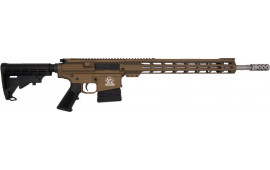 Great Lakes Firearms AR10 Rifle, .308win, 18" 416r Stainless Steel Barrel, 15.25" M-LOK Rail, 6 Position M4 Stock, Burnt Bronze Cerakote Finish- GL10308SS BRZ