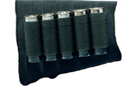 Hunters Specialties 00685 Buttstock Shell Holder  Shotgun 5 Rounds Black Elastic