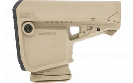 FAB Defense EX-GLCOREMAGT GL-Core Mag Buttstock Tan Synthetic with Rubber Butt Pad for AR-15,M16,M4